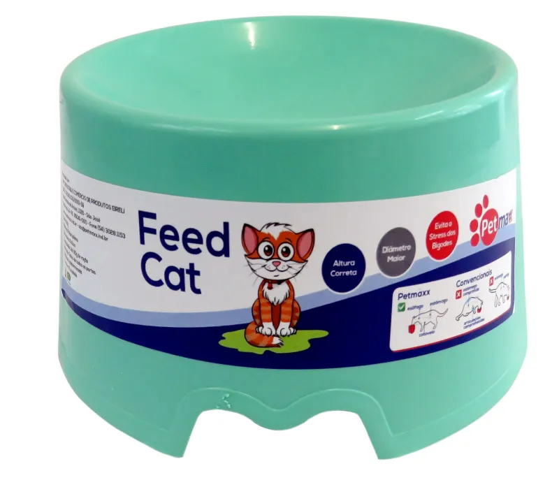 Comedouro Feed Cat - Verde Aqua