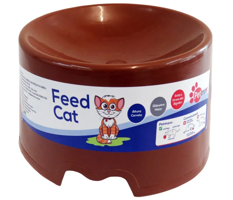 Comedouro Feed Cat - Marrom