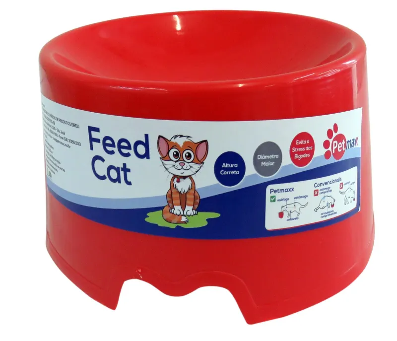 Comedouro Feed Cat - Vermelho
